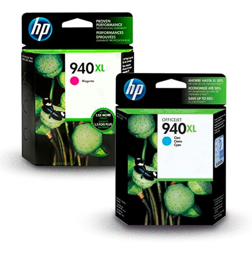 Cartucho Tinta Original Hp 940 Xl  Magenta Y Azul C4908al