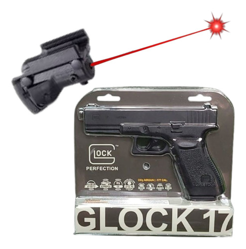 Umarex Glock 17 Gen 3 Blowback Co2 4.5mm Mira Laser Xchws P