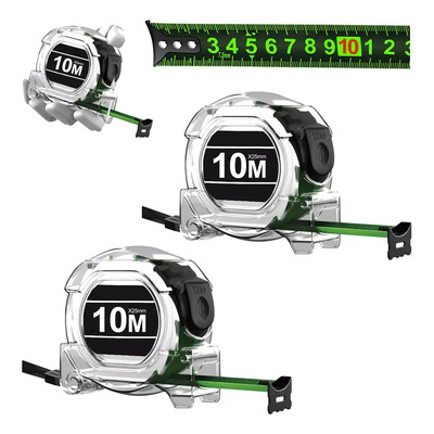 2 Cinta Metrica Flexometro Regla Retractil Fluorescente 10m | MercadoLibre