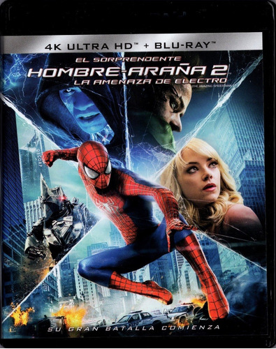 El Hombre Araña 2 Electron Pelicula 4k Ultra Hd + Blu-ray