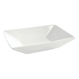 Plato Hondo Fuente Porcelana  Oxford Blanco 23x16 Cm