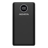 Adata Power Bank Cargador Portatil Celular P20000qcd Colores Color Negro