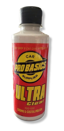 Ultra Clear Pulimento Para Cromo Y Cristales 250ml Probasics