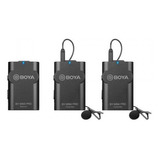 Microfono Boya Wm4 Pro-k2 Con Doble Canal Para Receptor Color Negro