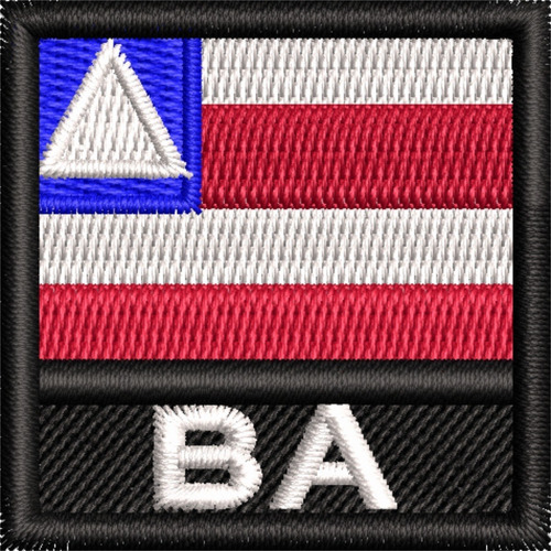 Bordado Patch Mini Bandeira C/ Sigla Estado Ban349