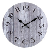 Jomparis Reloj De Pared Decorativo De Madera Silencioso Sin.