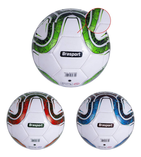 Bola De Futebol Profissional Tamanho Oficial N5 Brasport Mb