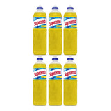 6 Unid. Lava Louças Detergente Líquido Suprema 500ml Neutro