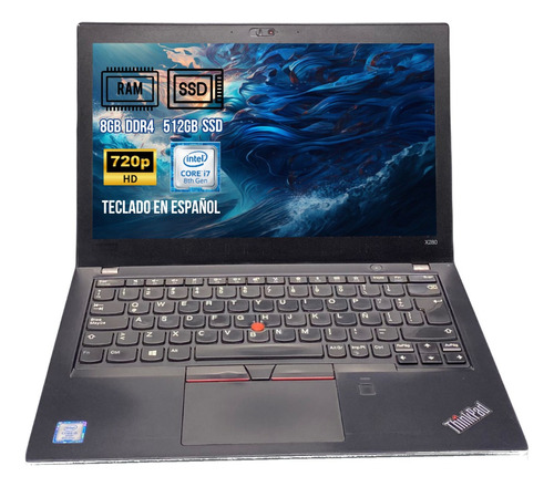 Laptop Barata Lenovo X280 I7 8va 8gb 512ssd 12.5 Hd W10
