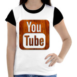 Camisa Camiseta Feminina Youtube Youtuber Canal Envio Hoj 11