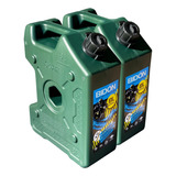 Bidón Combustible Chato Verde Gasoil 8 Litros- Con Pico X2