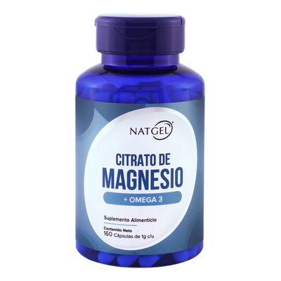 Citrato De Magnesio + Omega3 | 160 Capsulas De 1,000 mg | Natgel Sabor Sin Sabor | MercadoLibre