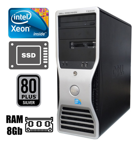 Computador Xeon Ssd+hd Fonte 80plus Dell Pc Servidor