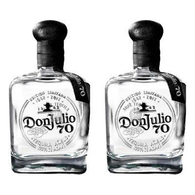 Pack 2 Tequila Don Julio 70 Cristalino 700ml 100% Original | Envío gratis
