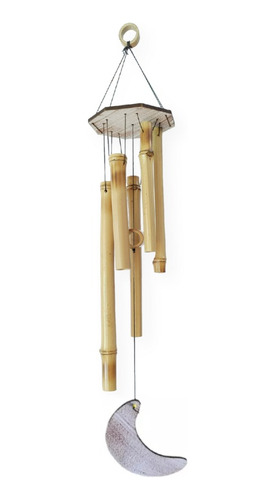 Sino Dos Ventos Mobile Bambu Mensageiro Vento Feng Shui 60cm