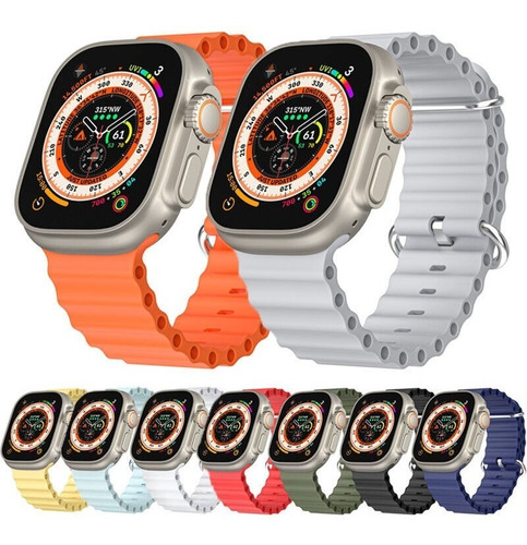 Correa Manilla Ocean Para Apple Watch 42 44 45 Ultra Pulso