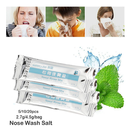 Limpiador Nasal Neti Pot Con Sal Para Adultos, Exclusivo Par