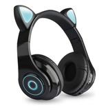 B39 Over Ear Música Auriculares Gato Oreja Brillante Auricul