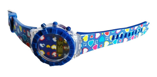  Reloj Digital Corazones  Con Luz Incluida Juguetería Niños