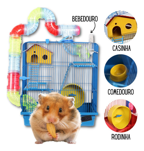 Gaiola Hamster Roedor Russo Porquinho Da India Luxo