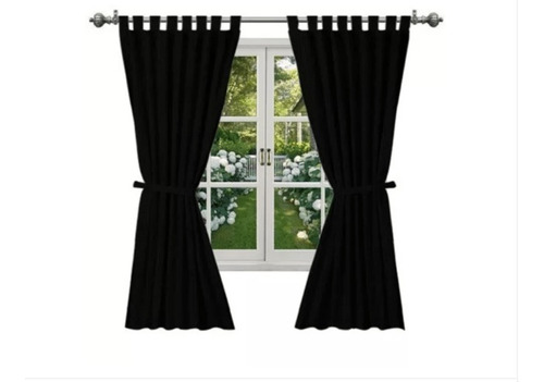 Cortinas Ambiente Cortas Presillas/agarrader Excel Calidad