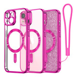 Meifigno Candy Mag Series Funda P/ iPhone 15 6.1 Barbie Pink