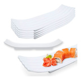 Kit 5 Travessas 36x12cm Ondulada Para Sushi E Finger Food