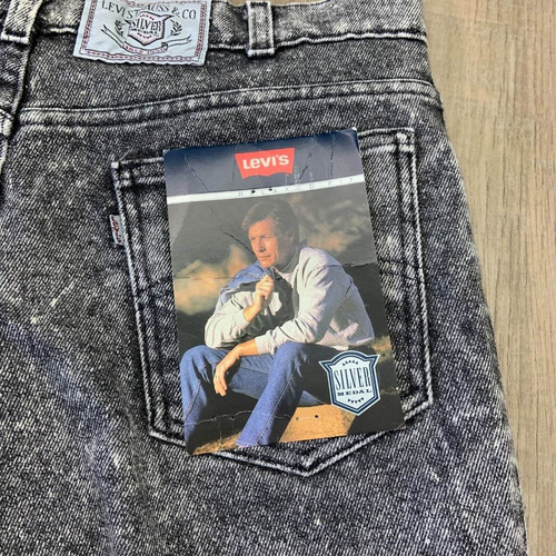 Pantalon Levis 505 Gris Nuevo Made In Usa Talla 34-30 1990