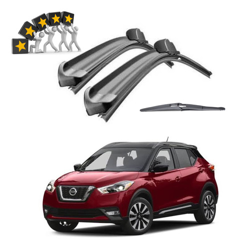 Plumas Limpiaparabrisas Nissan Kicks 2017 Al 2021 Set