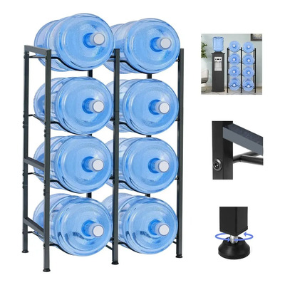Portagarrafones Rack Organizador Exhibidor De 8 Garrafones