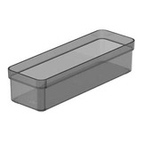  Organizador De Cajón Clear 22,5 X 7,5 X 5,6 Gris