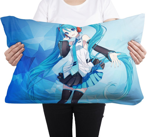 Cojin Almohada Hatsune Miku Idol Musica Anime Rectangular 