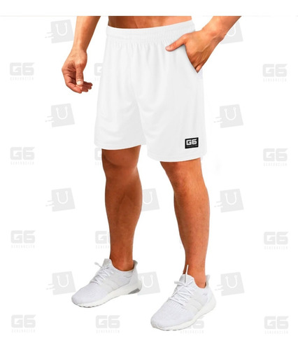 Shorts Deportivo Con Bolsillos Futbol Basquet Running Gym G6