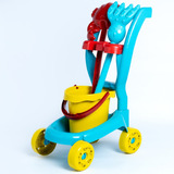 Carrinho De Praia Brinquedo Infantil C/3 Acessórios Zucatoys