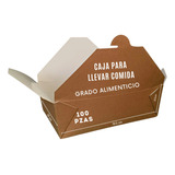 Cajas Para Llevar Comida Delivery 100 Pzas