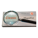 Lupa Magnifier Classic 90 Mm 1.5x Marco Metal Mango Plastico