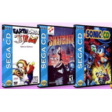 3 Juegos Sega Cd Grabados A 2x + Rendimiento! Gran Catalogo 