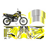 Adesivos Carenagem + Friso Yamaha Lander 250 2009 A 2019