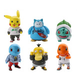 Juguetes Kit De 6 Figuras Pikachu Squirtle Pokemon Urbano