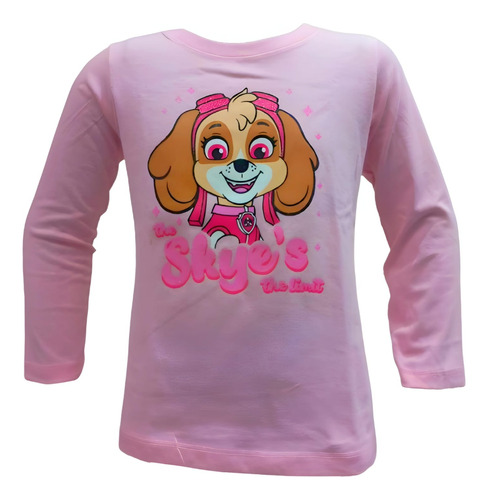 Camiseta Remera Skye Patrulla Canina Doble Estampa Premium
