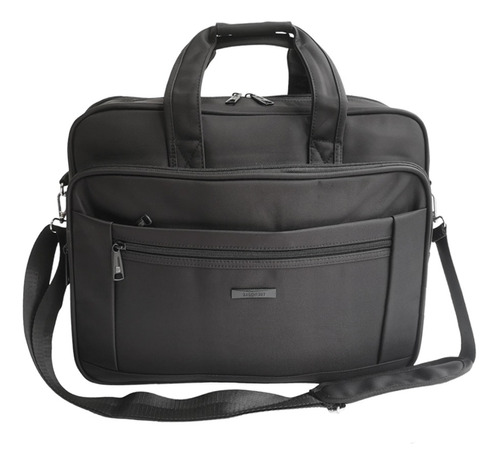 Portafolio Morral Negro Reforzado Ejecutivo Portanotebook