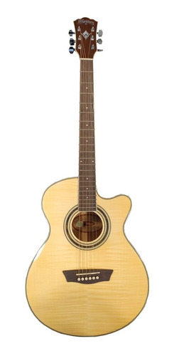 Guitarra Electroacustica Washburn Ea 15 Natural . Envio