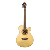 Guitarra Electroacustica Washburn Ea 15 Natural . Envio