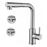 Torneira Cozinha Bancada Gourmet Com Extensor Ducha Inox