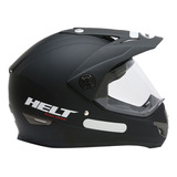 Capacete Helt Cross Vision Preto Fosco 62 + Chaveiro Helt