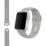 Malla Reloj Silicona Con Hebilla Para Apple Iwatch 42/44 Mm Ancho 42 Mm Color Gris