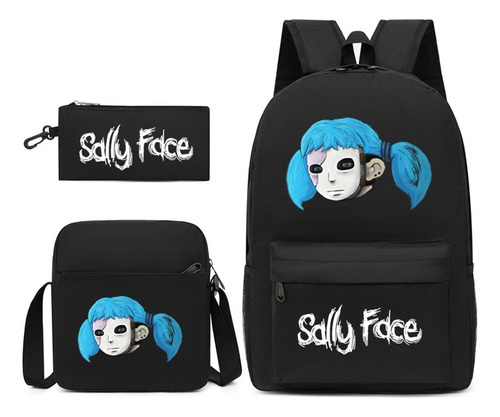 Conjunto De Três Peças De Mochila Game Sally Face Para Escol