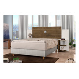  Cabeceira De Cama Box J&a Móveis Acapulco 228cm X 110cm Jequitibá/off White