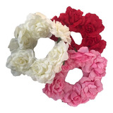 Vincha Aro Flor Tela Rosas Grandes Primavera Colores Surt X1