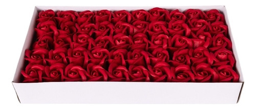 50 Flores Jabón Simuladas Cabezas De Rosas Para San Valentín